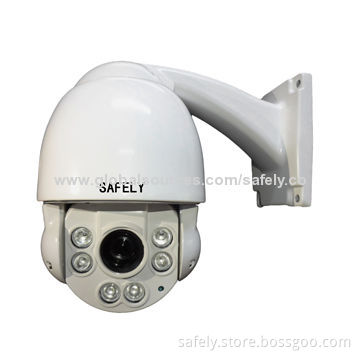 1/4-inch CMOS 800TVL Outdoor IR Mini Speed Dome Camera, 3.8-38.0mm Focus Length